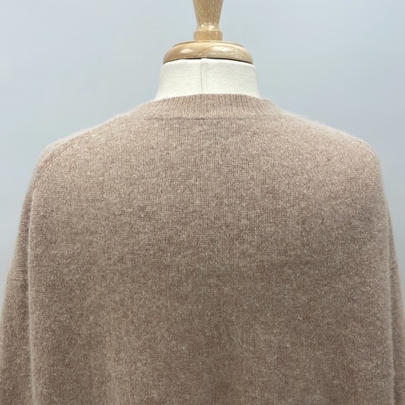 360 Sweater Wool Raccoon Blend Crewneck Long Sleeve Knit Pullover Pink Medium - Picture 6 of 8